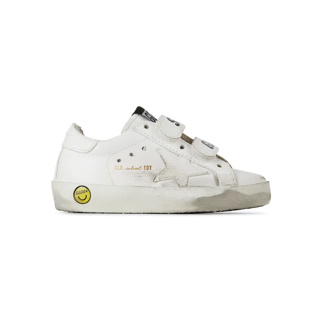 Golden Goose Baby White Old School Velcro Sneakers (GJF00111.F000419.10100)