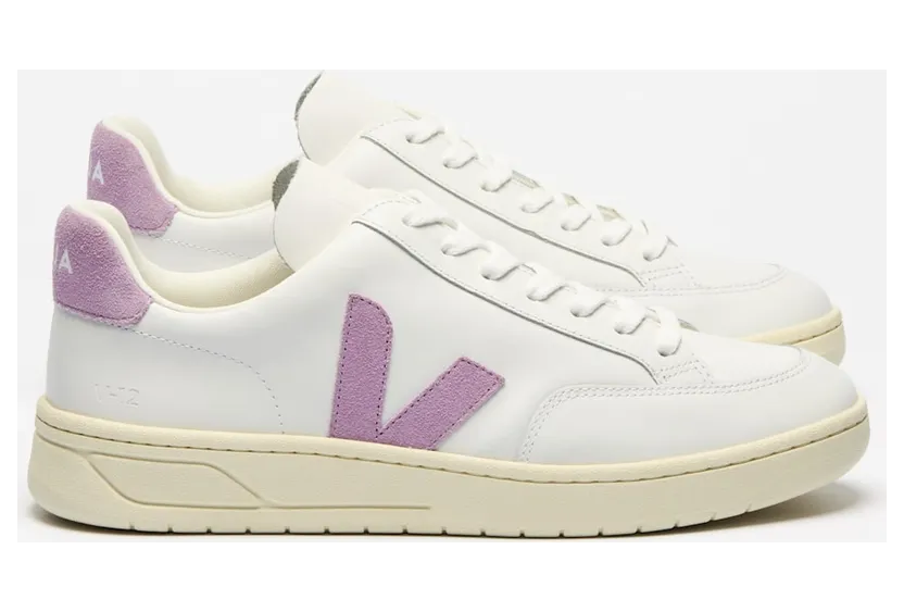Sneakers Veja W V-12 Leather Extra-White_Orchid (XD0220494A)
