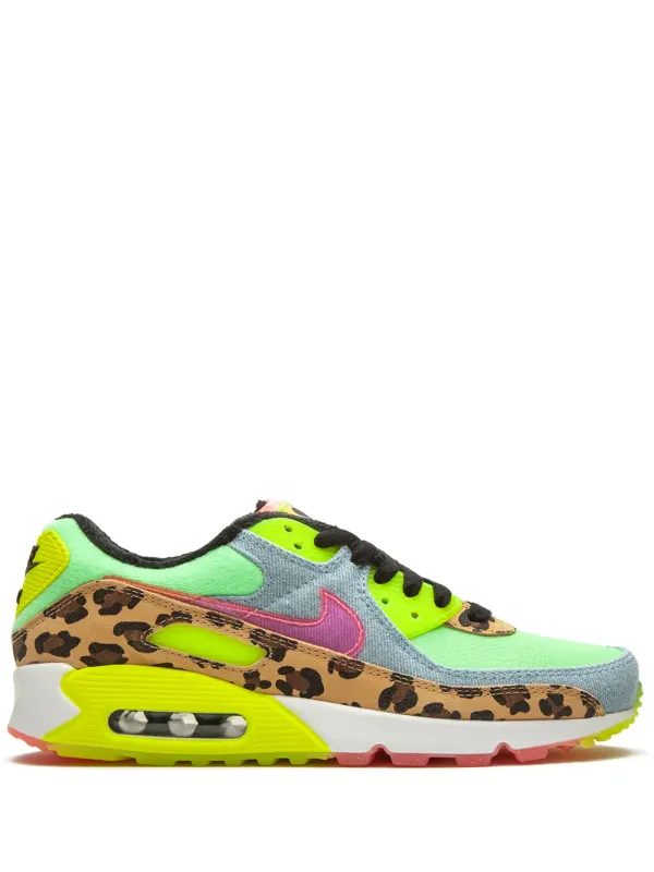 Nike Air Max 90 LX Denim Leopard Print low-top – Green (CW3499)