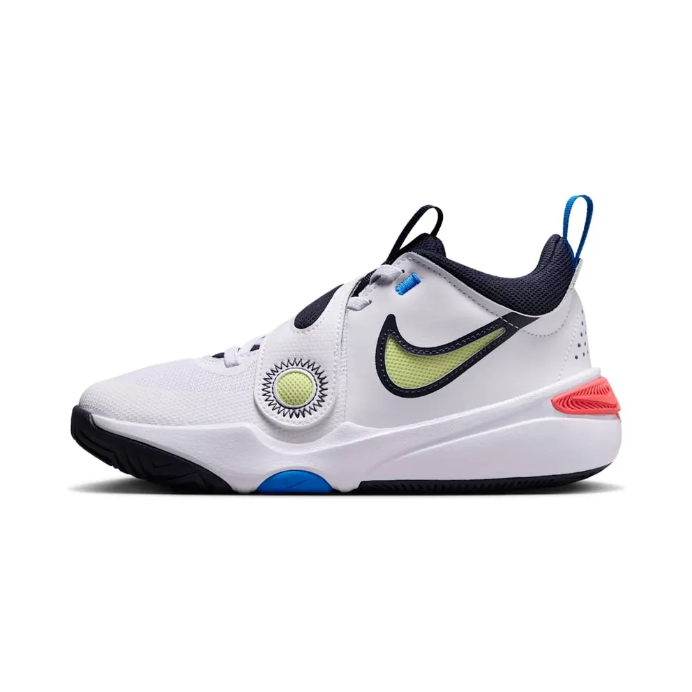Nike Team Hustle D 11 White Bright Crimson Photo Blue Light Lemon Twist (DV8996-105)