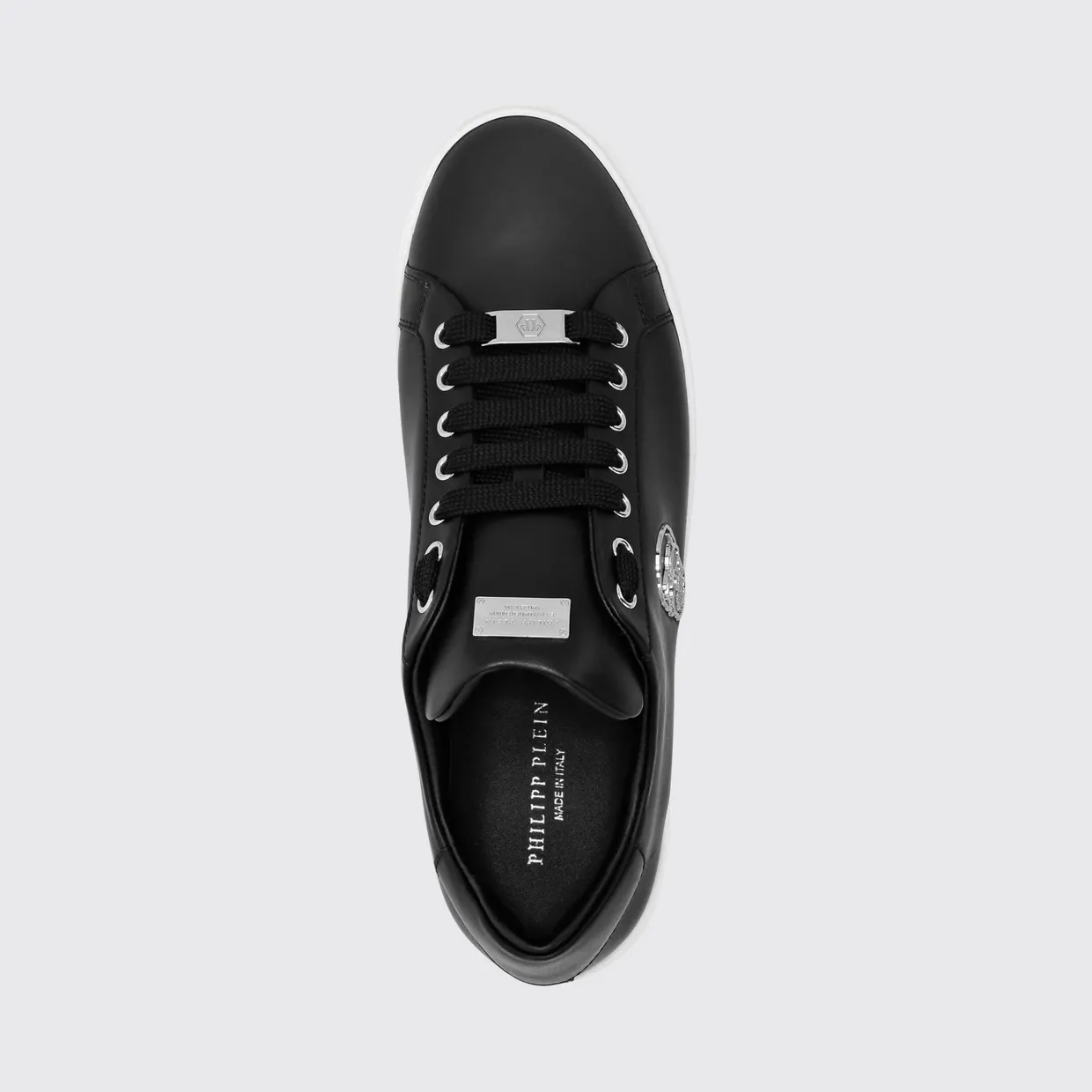 Philipp plein Skull Print Smooth Leather Low-Top Sneakers White 1 (LADSUSC0789PLE005N0102) (2)
