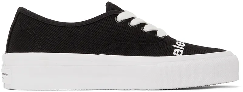 Alexander Wang Black Dropout Logo Sneakers (30321N066)