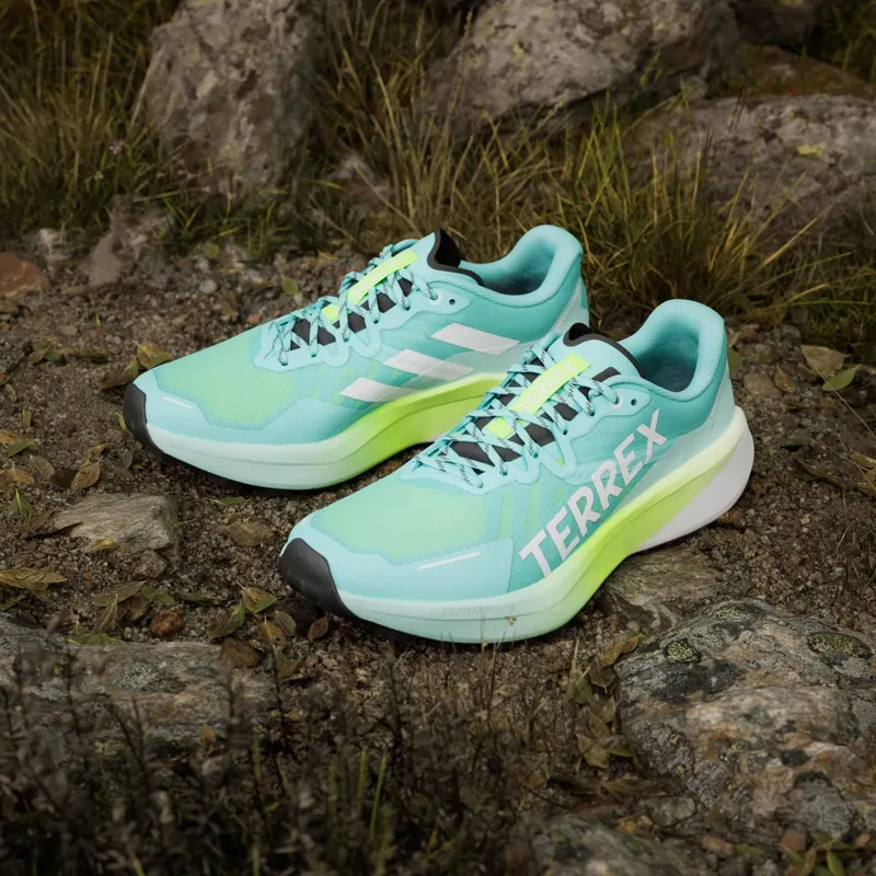 Adidas Terrex Agravic 3 Trail Running Flash Aqua / Cloud White / Lucid Lemon (HP3686)