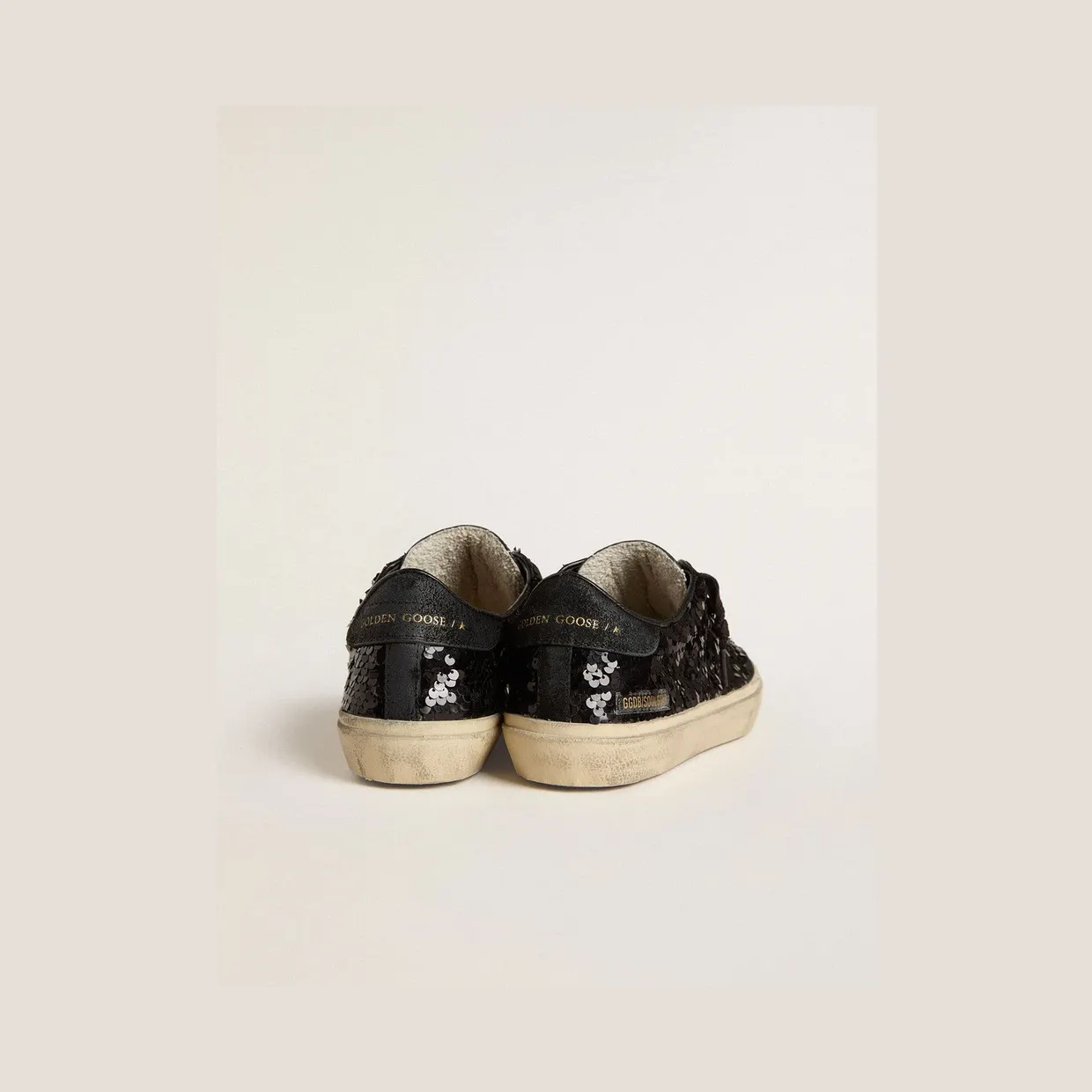 Golden Goose Soul Star In Black Sequins With Black Suede Heel Tab (GWF00464.F007486.90100) (4)