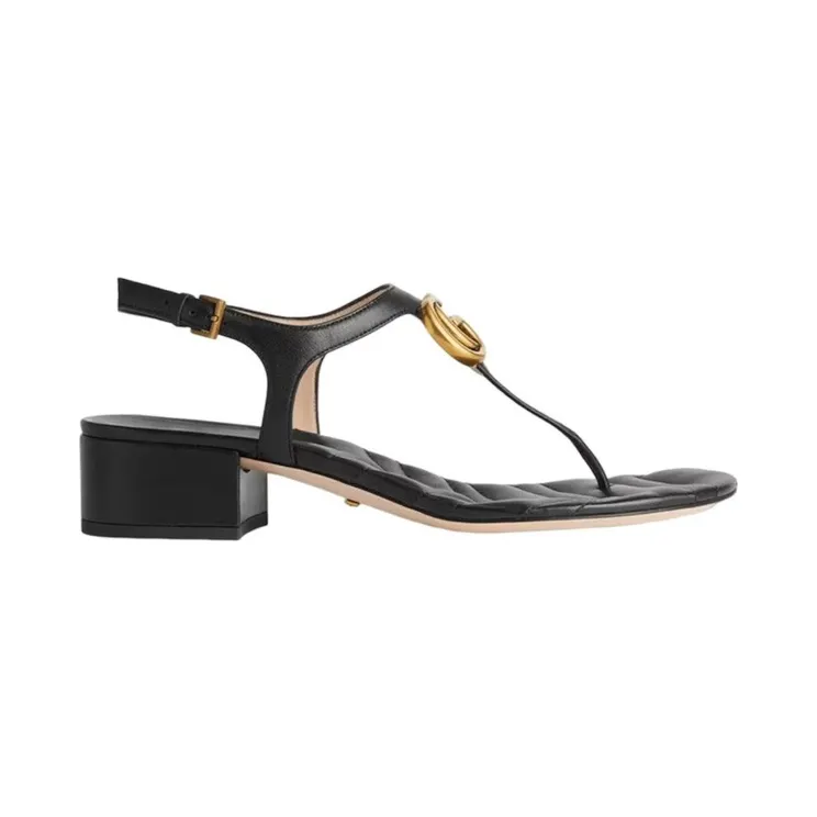 Gucci Marmont Double G Sandal Black (674840 BKO00 1000)