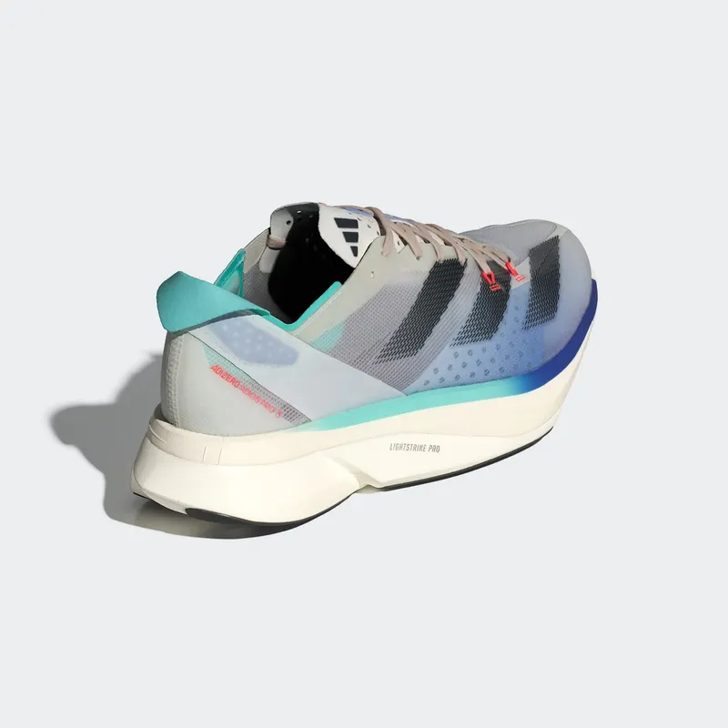 adidas Adizero Adios Pro 3 Off White Aurora Ink Flash Aqua (IE6235)