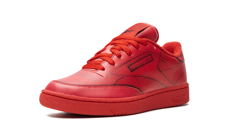 Reebok Maison Margiela Club C Shoes Vector Red / White / Black (H02408)