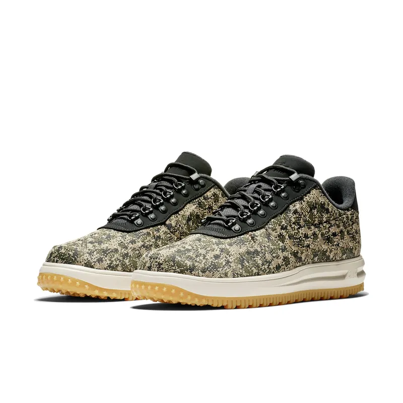 Nike Lunar Force 1 Duckboot Low Textile Canteen Black/Canteen-Desert Sand-Cargo Khaki (AV3818-002)