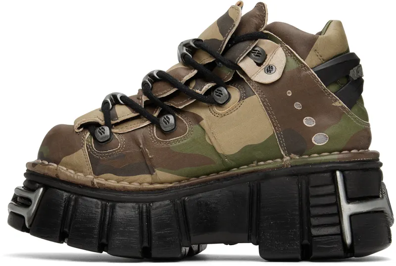 VETEMENTS Khaki New Rock Edition Platform (UA53SN200G)