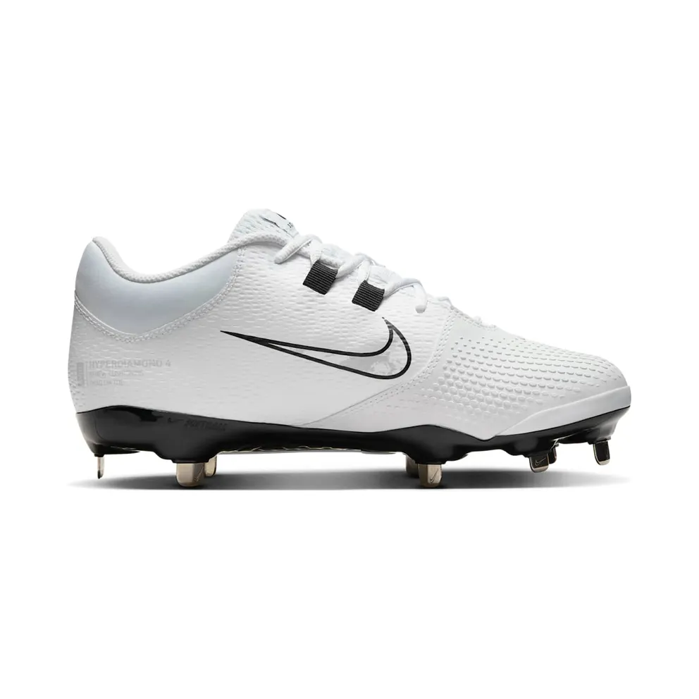 Nike Hyperdiamond 4 Pro White Black Wolf Grey (FZ0922-101)