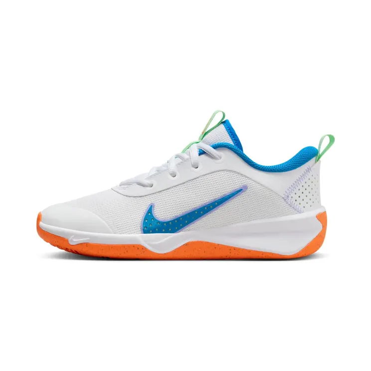 Nike Omni Multi-Court White Vapor “White / Vapour Green / Total Orange / Photo Blue” (DM9027-107)