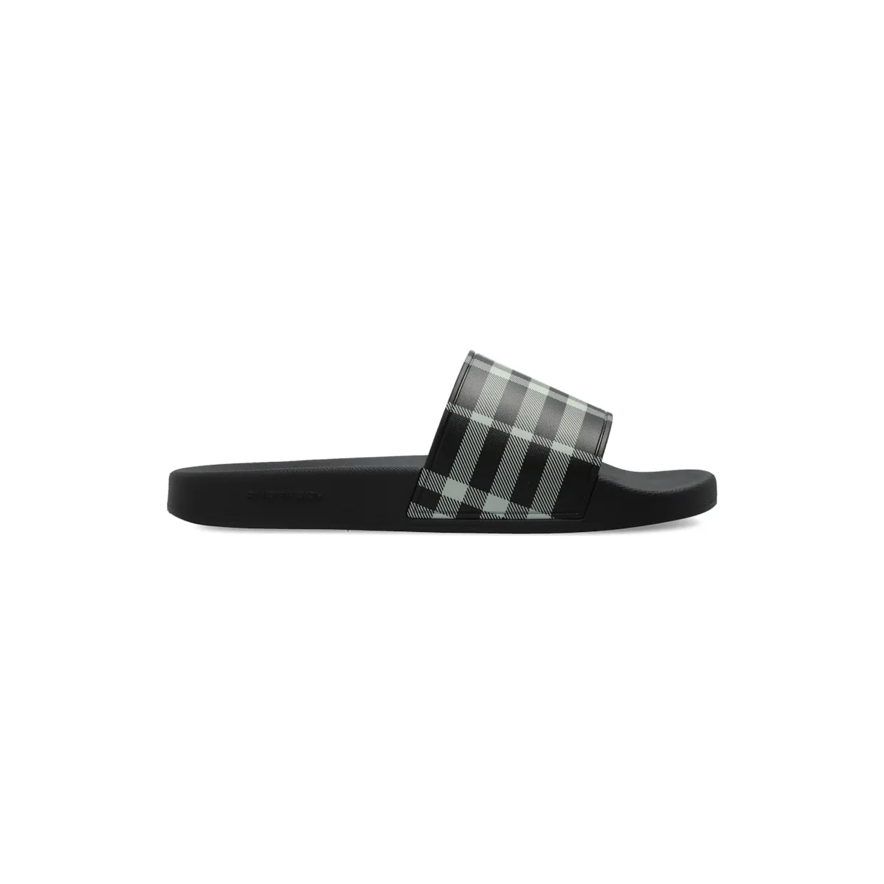 Burberry Check Slides Black Calico (8107514)