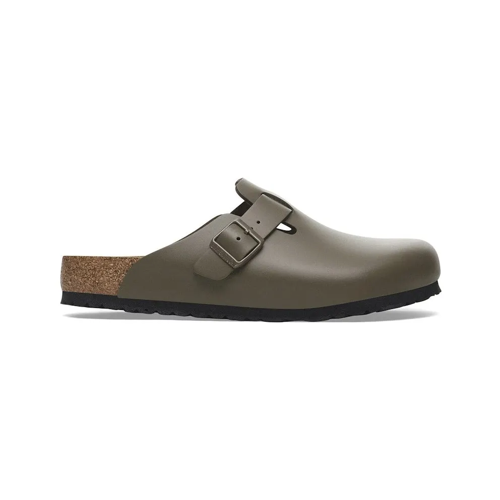 Birkenstock Boston Natural Leather Concrete Gray (1029079)