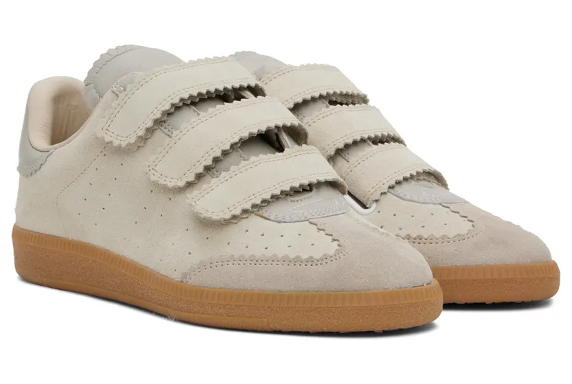 Isabel Marant Beige Suede Beth Sneakers (00MBK0031-00M110S) (4)
