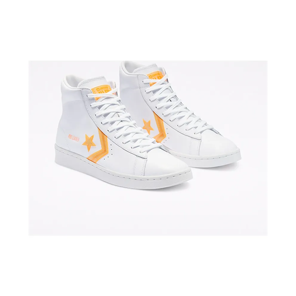 Converse Pro Leather Hi Hi-Vis White Flash Orange White/Flash Orange-White (169500C)