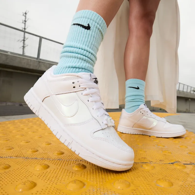Nike Dunk Low SE Just Do It White Iridescent (FD8683-100)