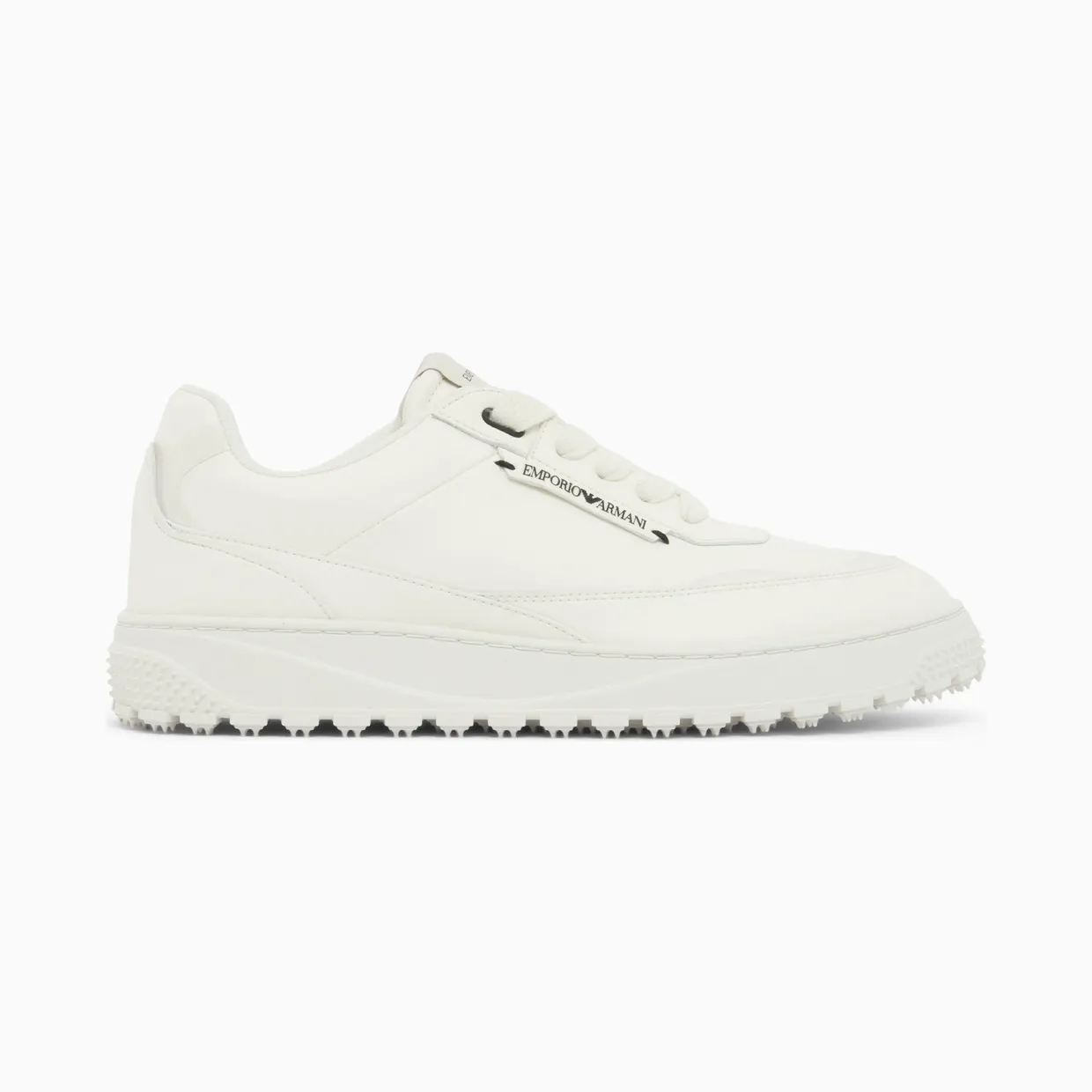 Armani Lace-Up Sneakers With A Textured Rubber Sole (EM006510-AF27353-U0003)