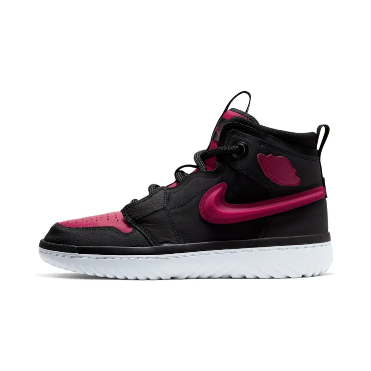 Jordan 1 High React Black Noble Red