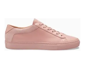 KOIO Women’s Low Top Fiore Pink Leather Suede Capri Pink (CAFI)