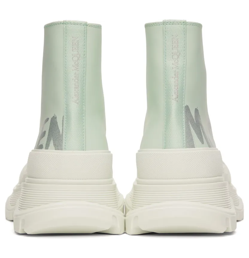 Alexander McQueen White Grafitti Tread Slick High-Top Sneakers (711109WIAT6) (2)