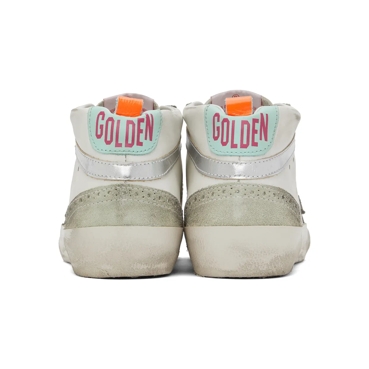 Golden Goose SSENSE Exclusive White & Gray Mid Star Classic Sneakers (F00122.F001089.10491) (2)