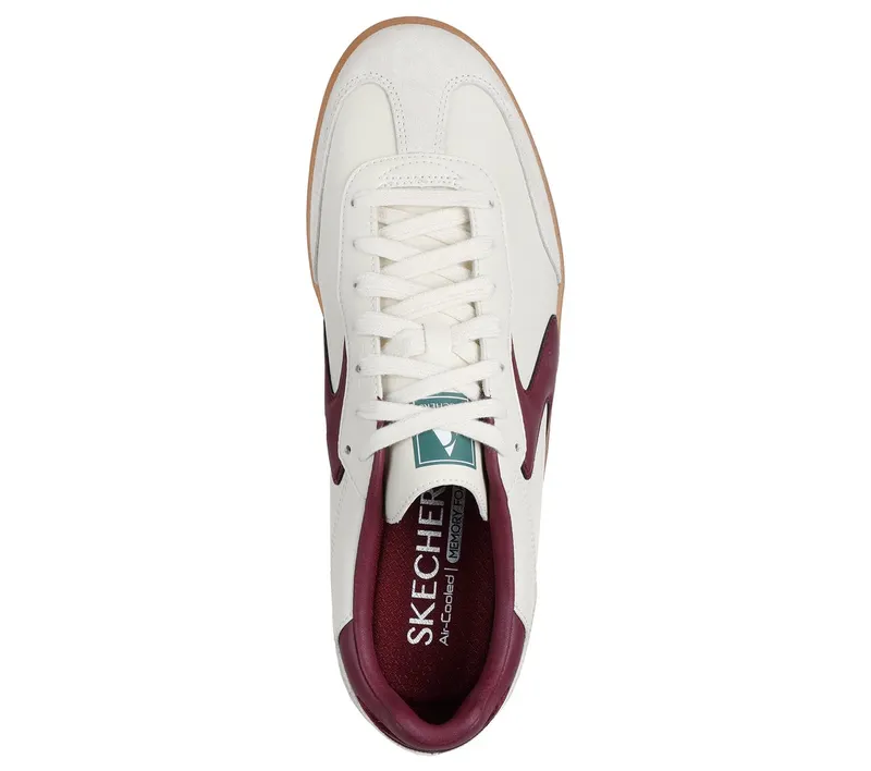Skechers Hotshot – Pyke Sneaker Natuurlijk/Bourgondië