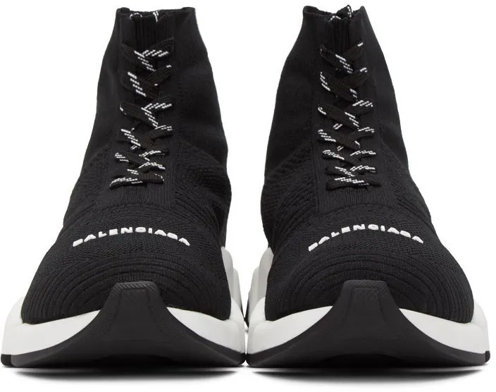 Balenciaga Speed 2.0 Lace Up Black White (617258W17021015/617258W2DB21015)