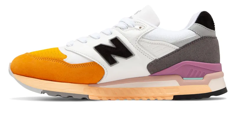 New Balance 998 Coastal Pack White/Orange/Black (M998PSD)