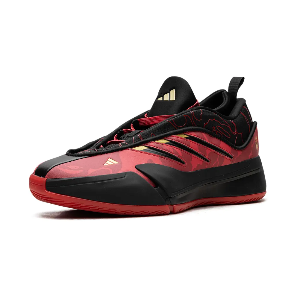 Adidas Dame 9 “BAPE – Black Scarlet” (IH0786)