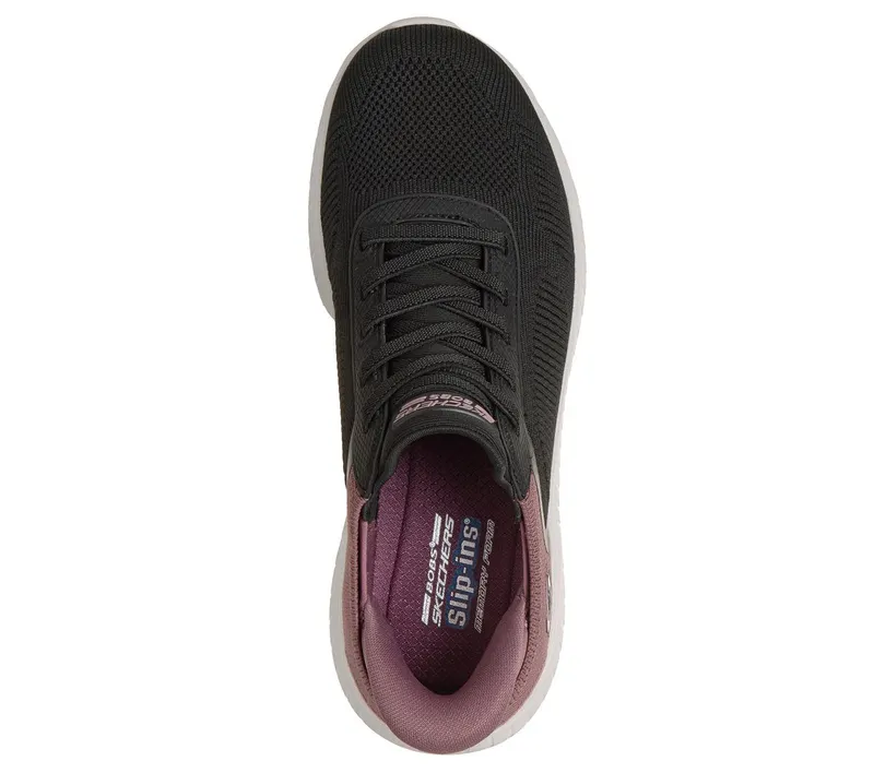 Skechers Slip-ins: BOBS Sport Squad Chaos Sneaker Black/Mauve