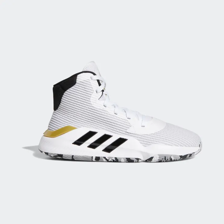 Adidas Pro Bounce 2019 ‘White Gold Metallic’ Cloud White/Core Black/Gold Metallic (EE3896)