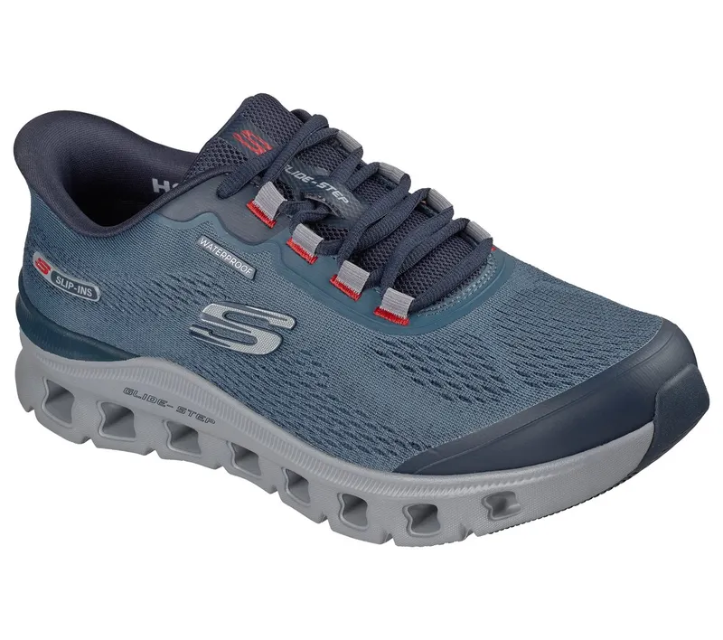 Skechers Slip-ins Waterproof: Glide-Step Pro – ChaChing Sneaker Marine/Grey