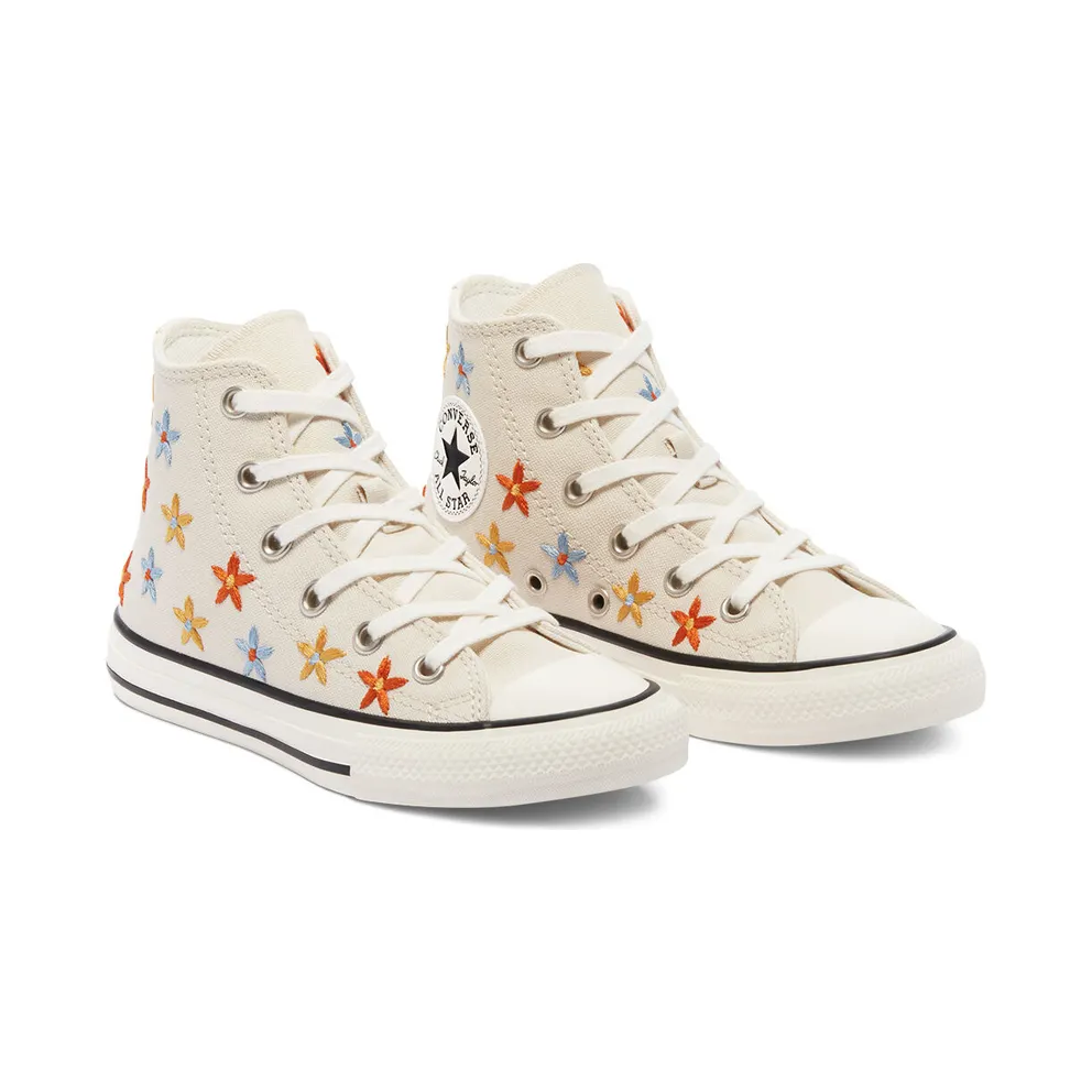 Converse Spring Flowers Chuck Taylor All Star High Top Natural Ivory/egret/black (671099C)