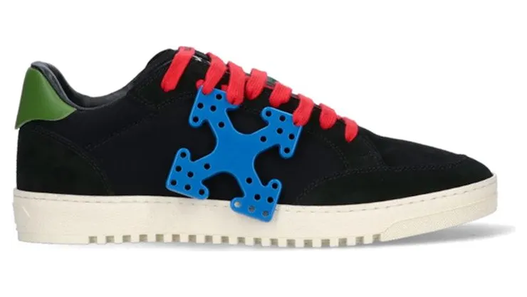 OFF-WHITE Vulcanized 5.0 Low Top Arrows Hang Tag Black Blue Green Red (OMIA227S22LEA0011045)