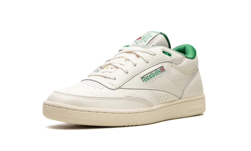Reebok Club C Mid II Vintage Shoes Chalk / Glen Green / Classic White (H68833)