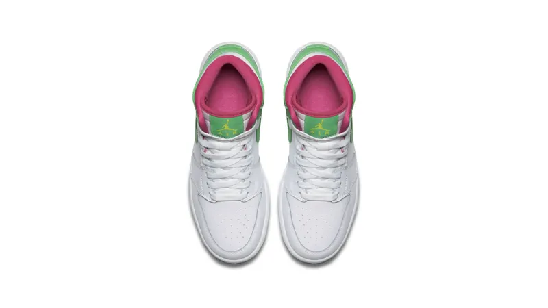 Jordan 1 Retro High Easter 2017 (GS) White/Gamma Green-Vivid Pink-Cyber (332148-134)