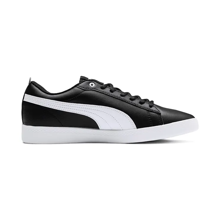 Puma Smash v2 leren Wit/Zwart (365208-02)