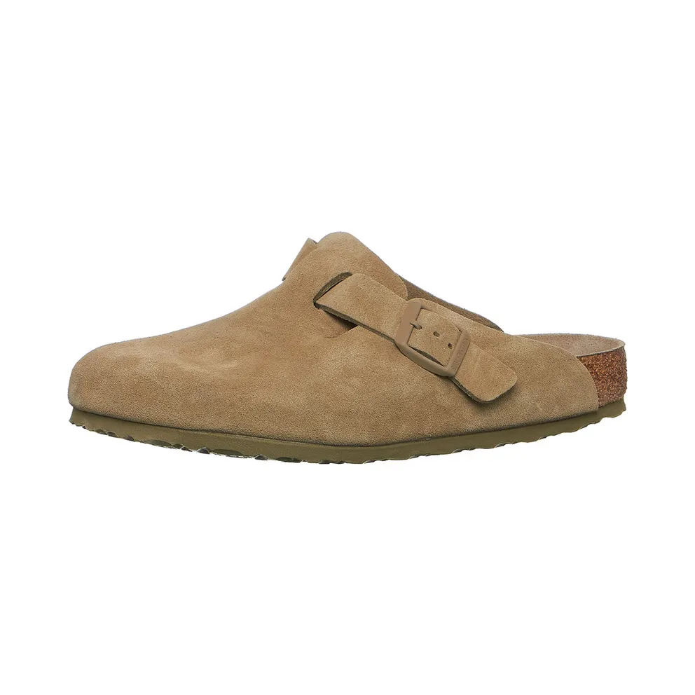 Birkenstock Boston BS Suede Faded Khaki (1019054)
