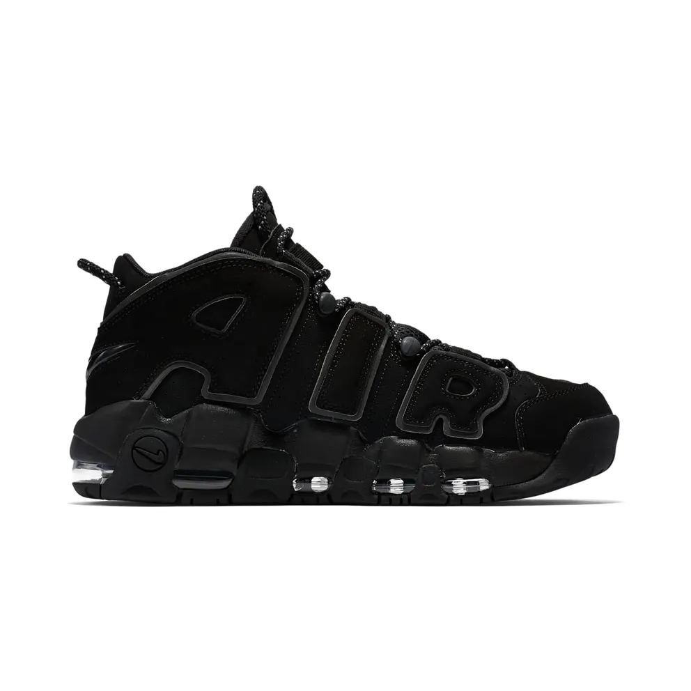 Nike Air More Uptempo Black Reflective (2018) Black/Black-Black (414962-004)