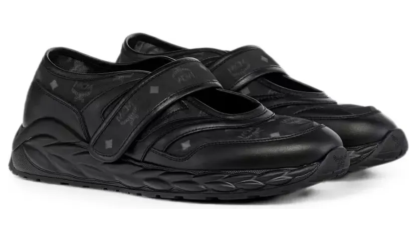 Mcm Sneakerinas mit Klettverschluss “Black” (MESGSAH02BK037)