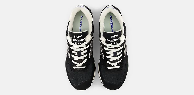 New Balance 574 Black White Grey (U574BK2)