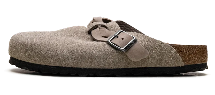 Birkenstock Boston Braid Sandal (Narrow) “Taupe” (1026694)