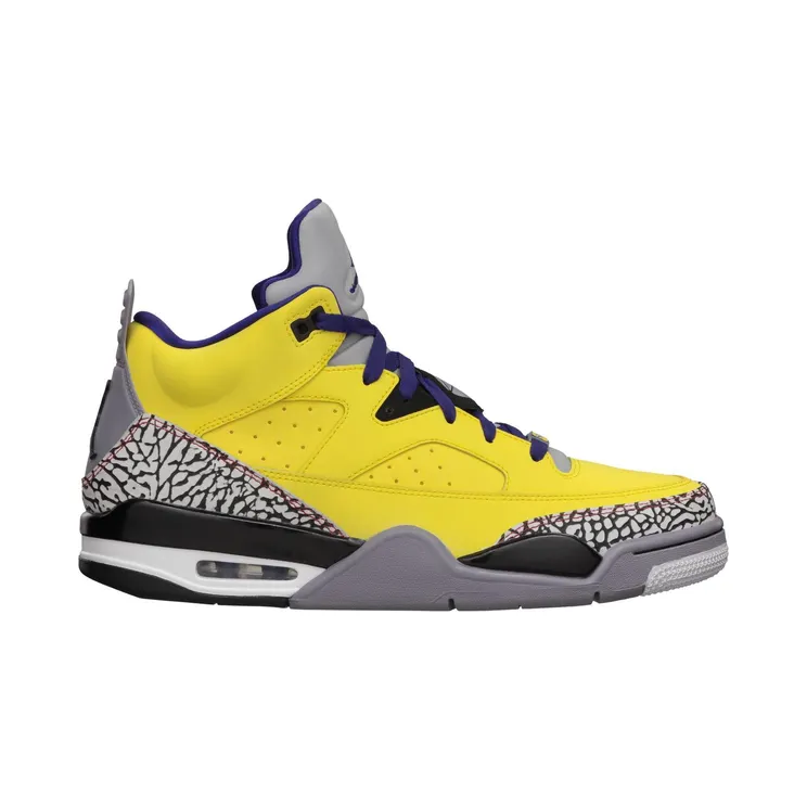 Jordan Son of Low “Tour Yellow / Cement Grey / White / Grape Ice” (580603-708)