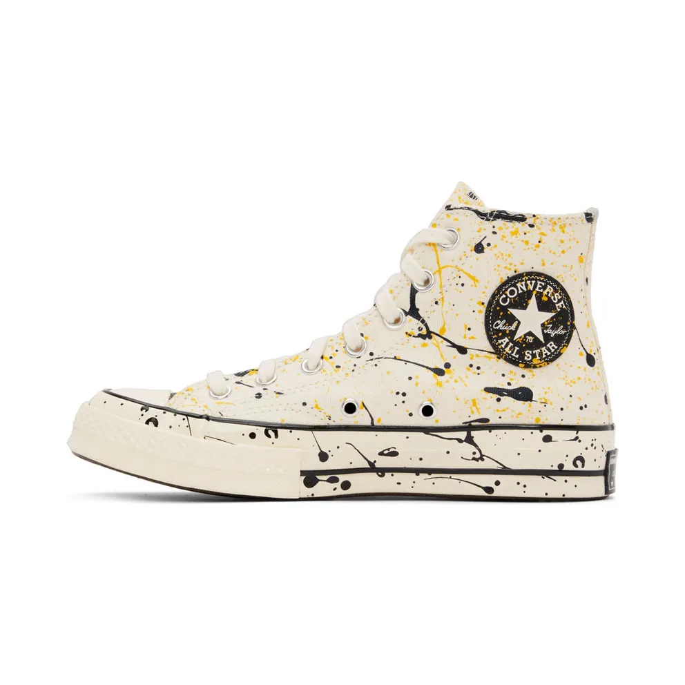 Converse Chuck 70 Archive Paint Splatter Egret/Black/amarillo (A01170C)
