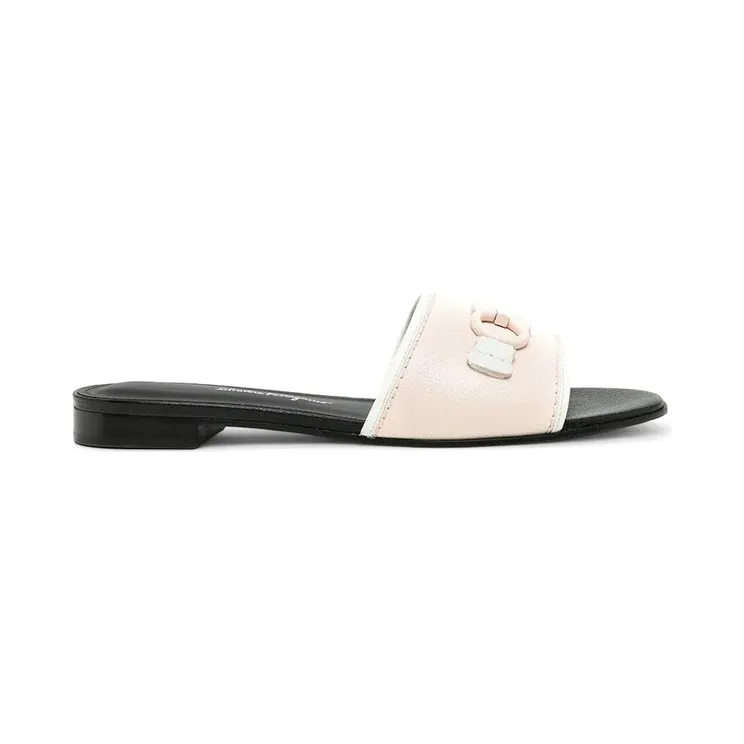 Ferragamo Rhodes Gancini-Logo Sandals Pink (01R221750849)