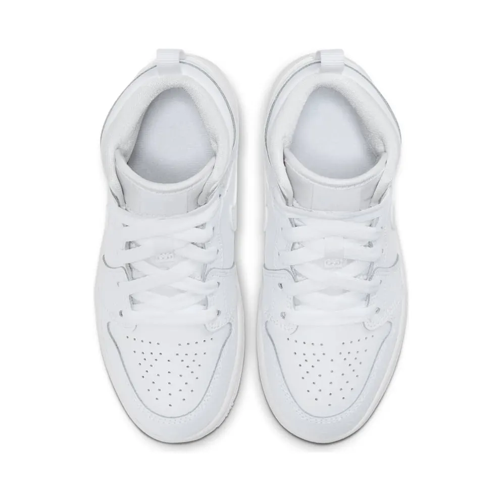 Jordan 1 Mid Younger Kids’ White (640734-130)