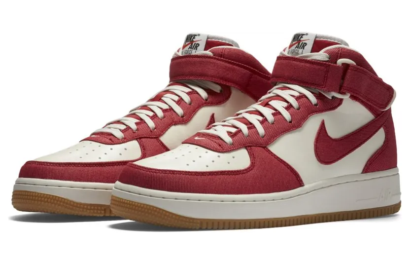 Nike Air Force 1 Mid Red Denim (315123-607)