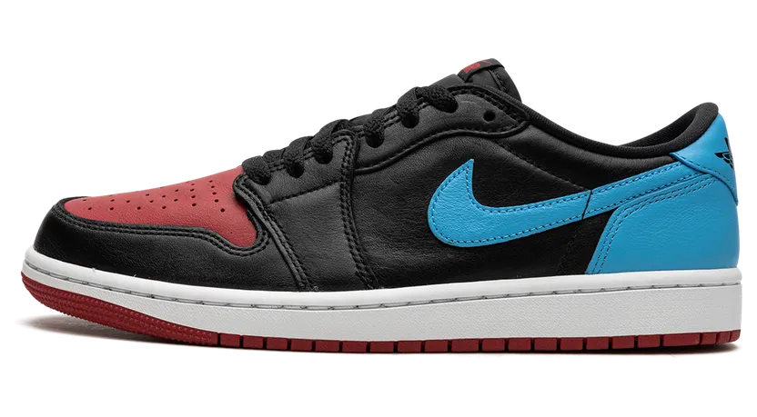 Air Jordan 1 Low OG Black/Gym Red/Dark Powder Blue (CZ0775-046)