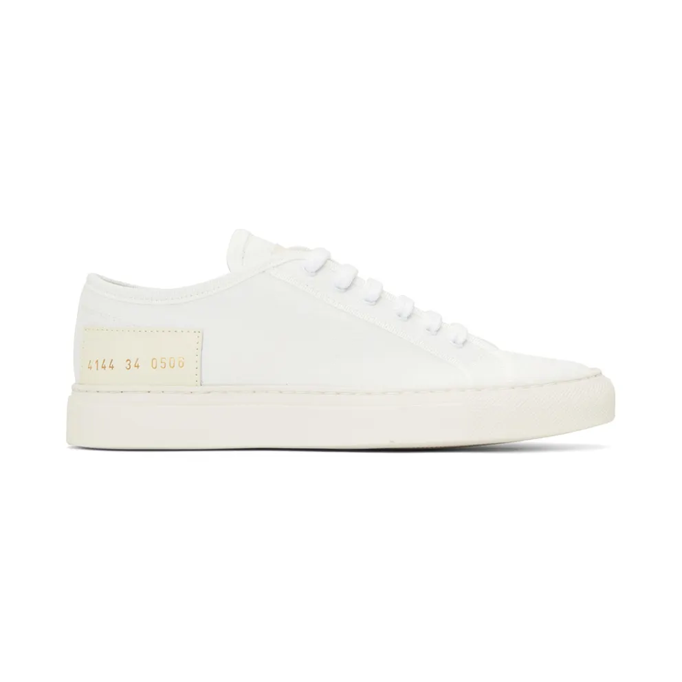 Common Projects White & Off-White Tournament Low Sneakers (4144)