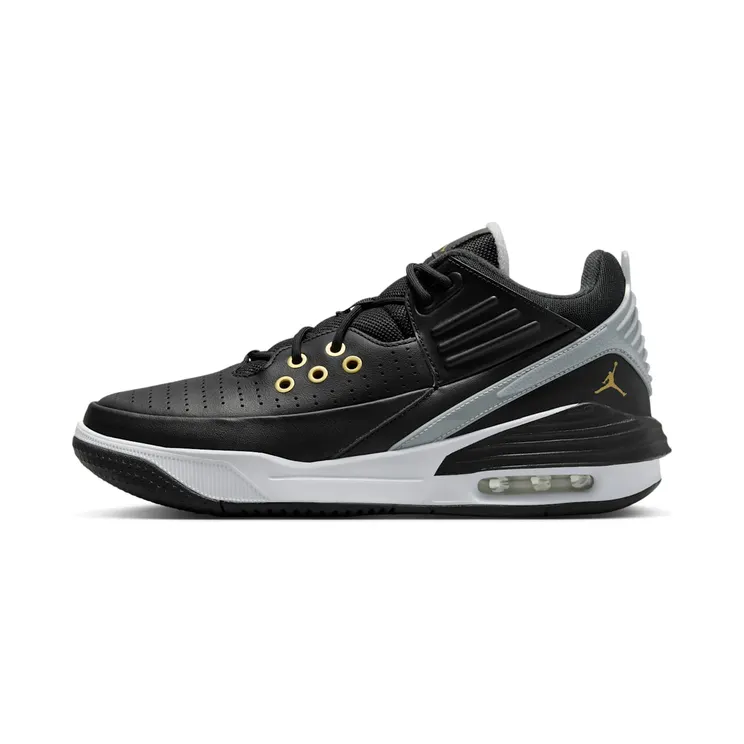 Jordan Max Aura 5 “Black / White / Wolf Grey / Metallic Gold” (DZ4353-017)